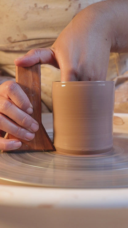 Angled Profile Pottery Rib - Tool for Shaping Bowls, Tumblers, Vases, and Mugs.