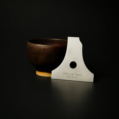 Rigid Metal Rib - Round Tea Bowl Profile