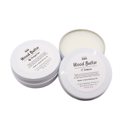 Wood Butter 2oz, Beeswax Based Wood Finish, Food Safe for Refreshing Pottery Tools, Wooden Utensils, and Cutting Boards